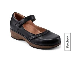 Earth Kalece Black Mary Jane Round Toe Shoes Women's Size 7.5M  Leather Comfort